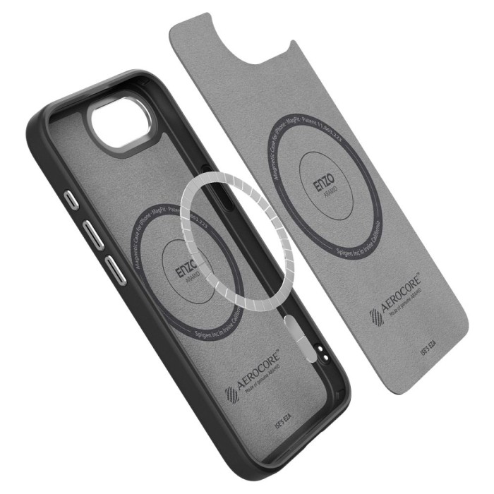 Spigen Enzo Aramid MagSafe Case for iPhone 16e / 17e - Black