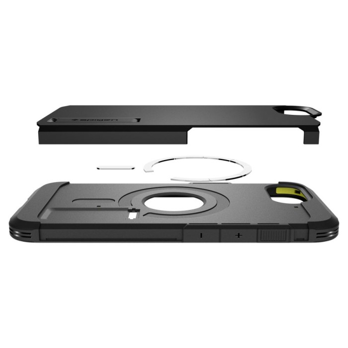 Spigen Tough Armor Case with MagSafe for iPhone 16e / 17e with Stand - Black