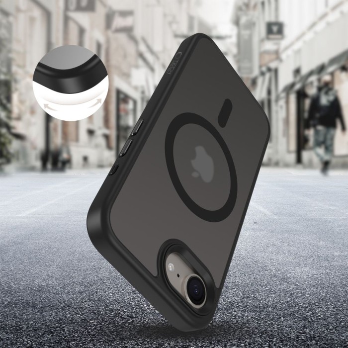 Tech-Protect MagMat MagSafe Case for iPhone 16e / 17e - Matte Black