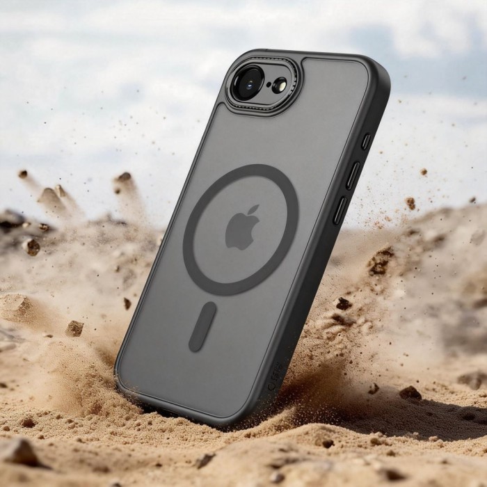 Tech-Protect MagCam MagSafe Case for iPhone 16e / 17e - Matte Black