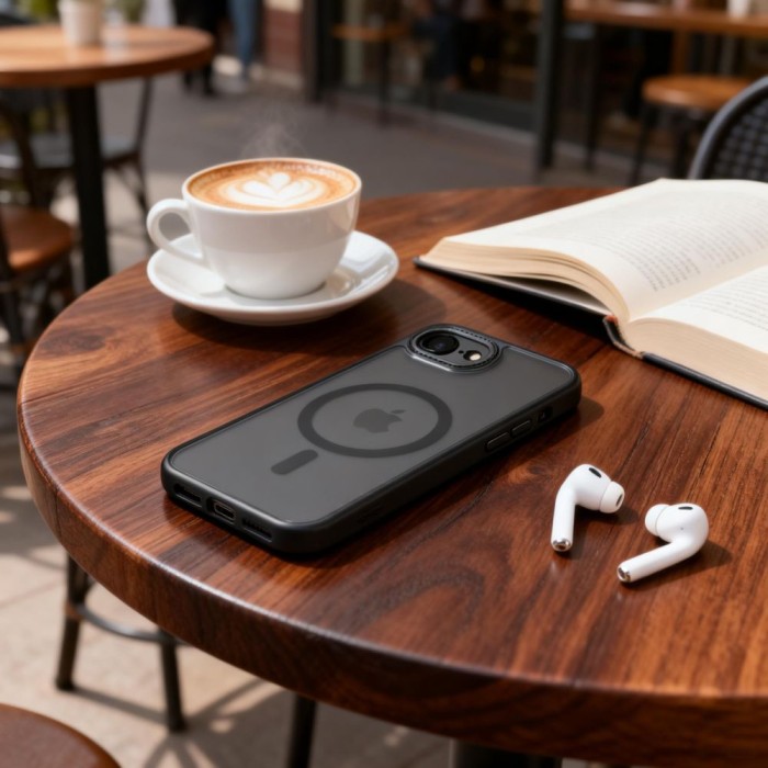 Tech-Protect MagCam MagSafe Case for iPhone 16e / 17e - Matte Black