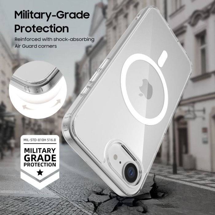 Tech-Protect FlexAir Hybrid MagSafe Case for iPhone 16e / 17e - Clear
