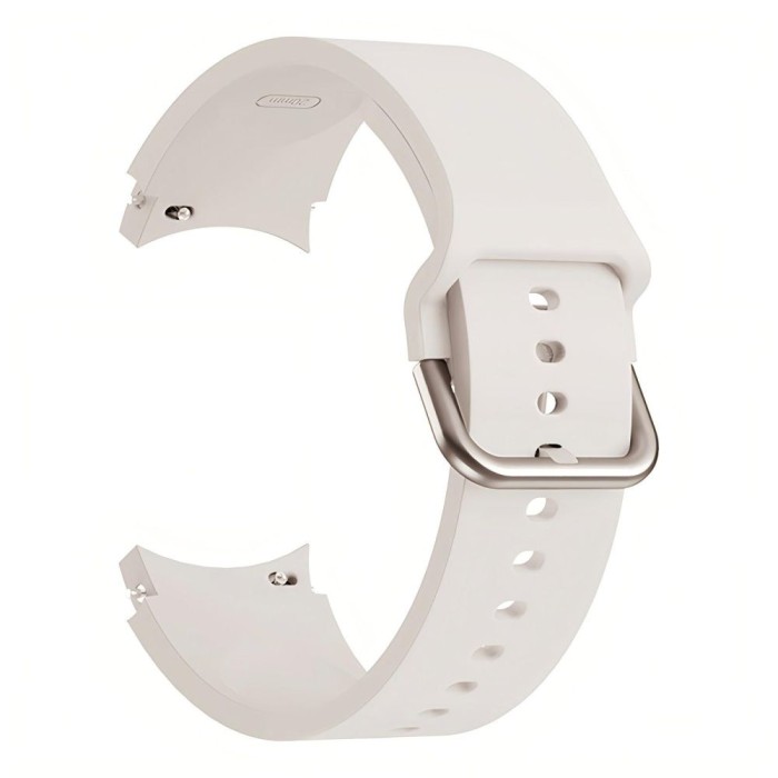 Tech-Protect Silicone Strap for Samsung Galaxy Watch 4 / 5 / 5 Pro / 6 / 7 / FE - Beige
