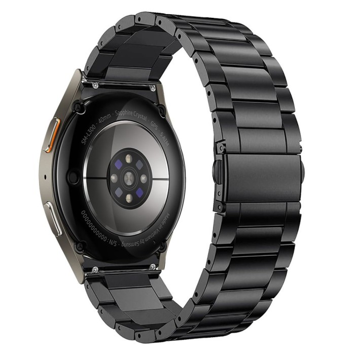 Tech-Protect Stainless Strap for Samsung Galaxy Watch 4 / 5 / 5 Pro / 6 / 7 / FE - Black