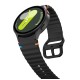 Tech-Protect Silicone Sport Strap for Samsung Galaxy Watch 4 / 5 / 5 Pro / 6 / 7 / FE - Black