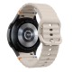Tech-Protect Silicone Sport Strap for Samsung Galaxy Watch 4 / 5 / 5 Pro / 6 / 7 / FE - Beige
