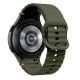 Tech-Protect Silicone Sport Strap for Samsung Galaxy Watch 4 / 5 / 5 Pro / 6 / 7 / FE - Green