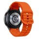 Tech-Protect Silicone Sport Strap for Samsung Galaxy Watch 4 / 5 / 5 Pro / 6 / 7 / FE - Orange