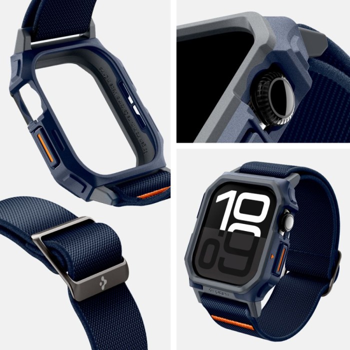 Spigen Lite Fit "Pro" Strap for Apple Watch 10 46mm - Navy Blue
