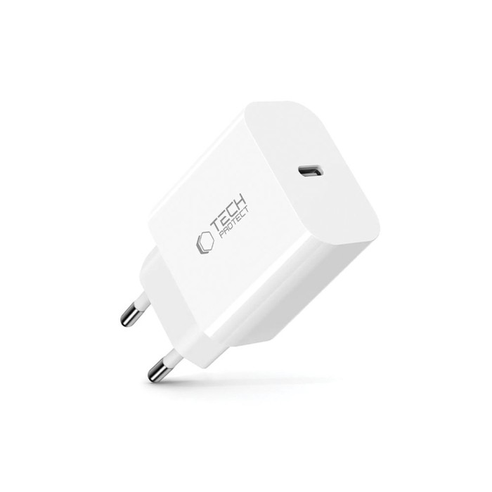 Tech-Protect NC20W wall charger USB-C port - white