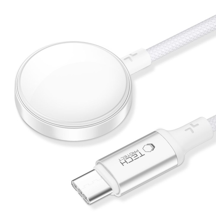 Tech-Protect UltraBoost USB-C Inductive Charger for Apple Watch 1m - White