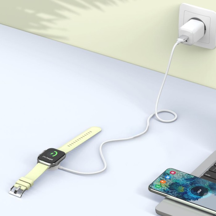 Tech-Protect UltraBoost USB-C Inductive Charger for Apple Watch 1m - White