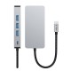 Tech-Protect HB05 HUB 9in1 USB-C + USB2.0 + USB3.0 + HDMI 4K 60HZ + SD / TF + PD100W + RJ45 adapter - gray