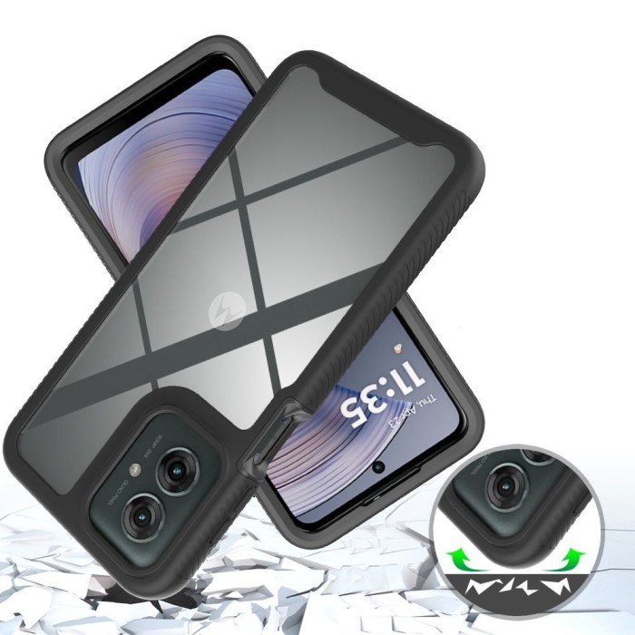 Tech-Protect Defense Case for Motorola Moto G15 / G15 Power / G05 / E15 - Black