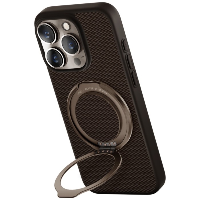 Uniq Keva Air Magclick Charging GripFit Case for iPhone 16 Pro - Brown