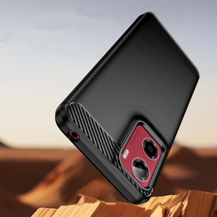 Tech-Protect TPUCarbon Case for Motorola Moto G05 / E15 - Black
