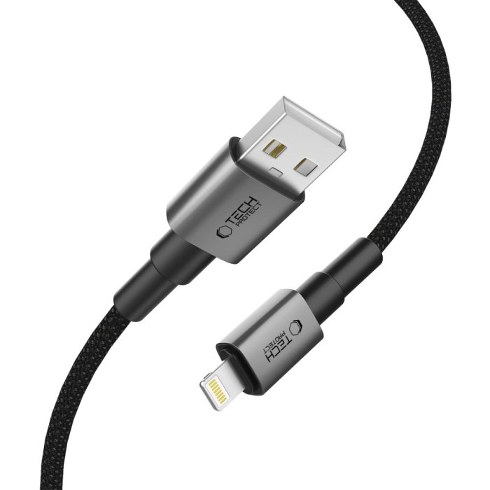 Tech-Protect Ultraboost DNA USB-A / Lightning cable 12W/2.4A 25 cm - gray