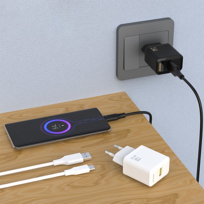 Dudao A23 2.4A USB-A Charger - White
