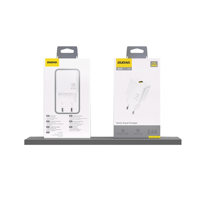 Dudao A23 2.4A USB-A Charger - White
