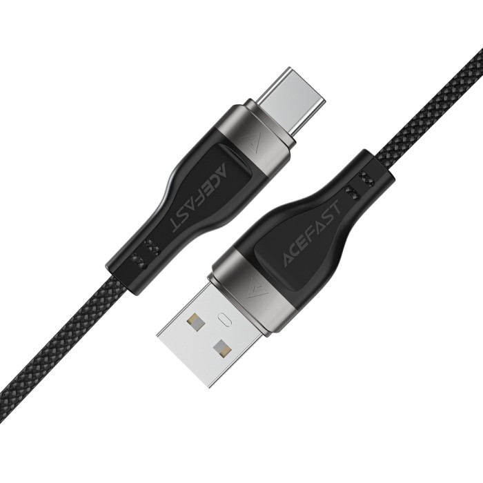 Acefast C11-04 USB-A - USB-C 3A Cable 1.2m Magnetic Braid - Black