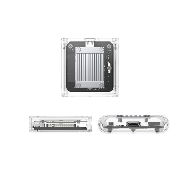 Orico TC20-M2-10G M.2 NVME USB-C 3.2 Disk Caddy - Transparent