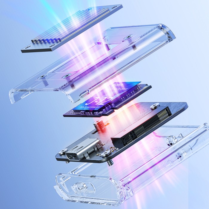 Orico TC20-M2-10G M.2 NVME USB-C 3.2 Disk Caddy - Transparent