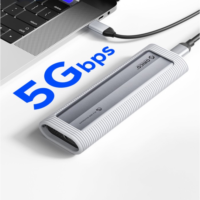 Orico AXM2S-G2 M.2 NVME/NGFF USB-C 10Gb/s Disk Drive - Gray