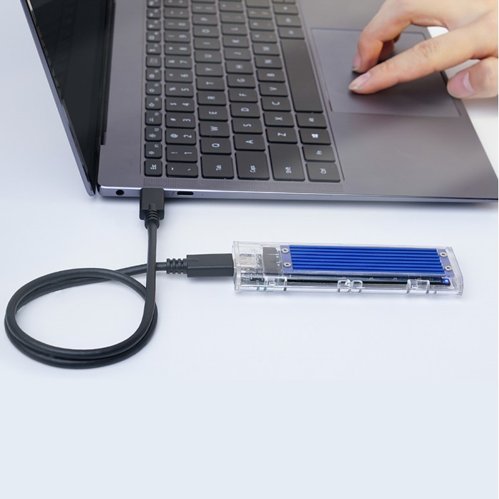 Orico TCM2-C3 M.2 NVME to USB-C 10Gb/s Disk Drive - Blue