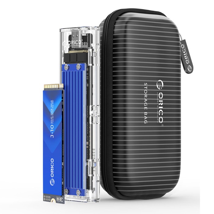 Orico TCM2-C3 M.2 NVME to USB-C 10Gb/s Disk Drive - Blue
