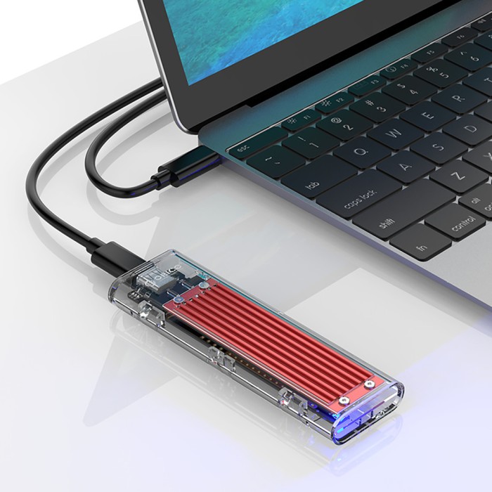 Orico TCM2-C3 M.2 NVME to USB-C 10Gb/s Disk Drive - Red