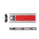 Orico TCM2-C3 M.2 NVME to USB-C 10Gb/s Disk Drive - Red
