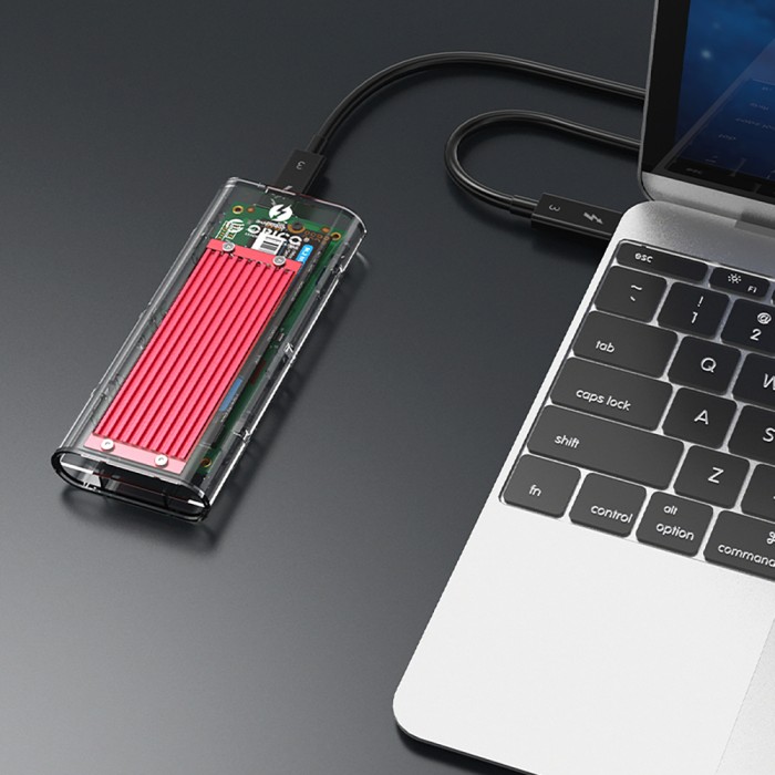 Orico TCM2-C3 M.2 NVME to USB-C 10Gb/s Disk Drive - Red
