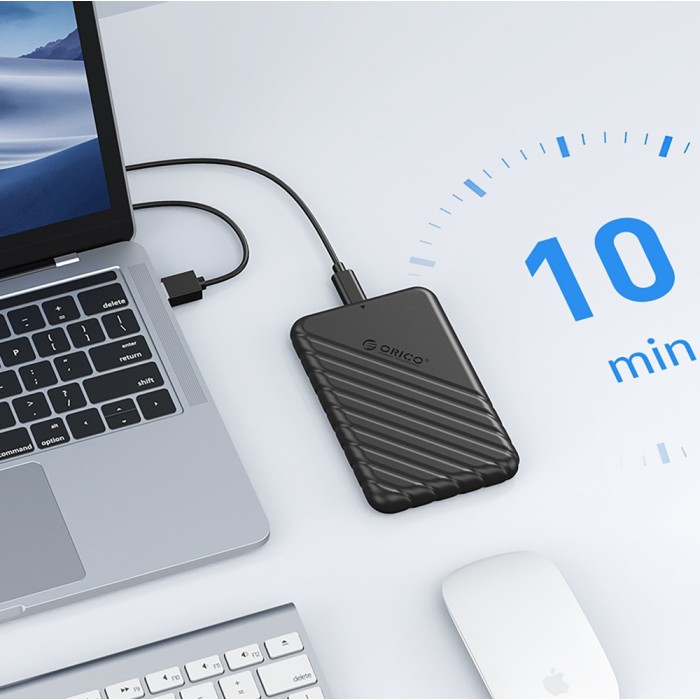 Orico 25PW1C-C3 2.5" HDD/SSD USB-C 3.1 6Gb/s Disk Drive - Black