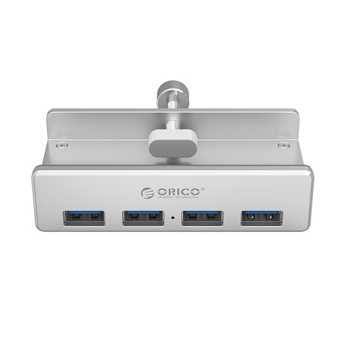 Orico MH4PU Hub Clamp-Mounted 4x USB-A 3.0 - Silver