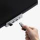Orico MH4PC Hub Clamp-Mounted USB-C / 3x USB-A 3.0 + 1x USB-C 3.0 - Silver