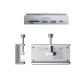 Orico MH5PC Hub Clamp-Mounted USB-C / 2x USB-A 3.2 + 1x USB-C 3.2 + 1x SD&amp;amp;TF - Silver