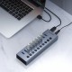 Orico BT2U3-10AB Hub 10x USB-A 3.0 with switches - gray