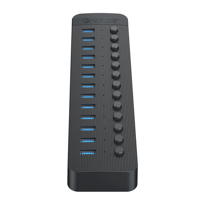 Orico CT2U3-13AB 13x USB-A 3.0 Hub with Switches - Black