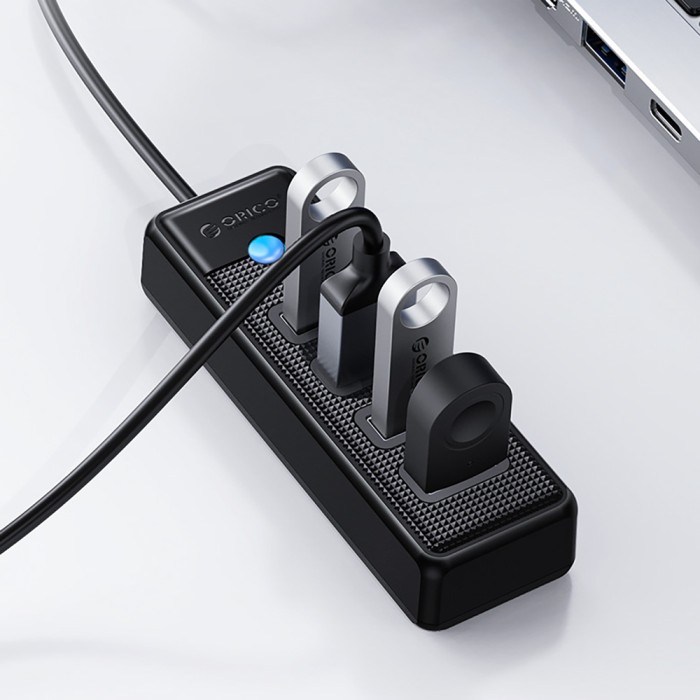 Hub Orico PW4U-U3 USB-A / 4x USB-A 3.0 - black