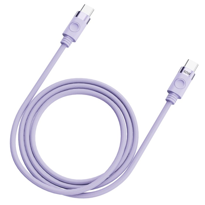 Orico CDX 60W 3A Power Delivery USB-C - USB-C 1m Cable - Purple