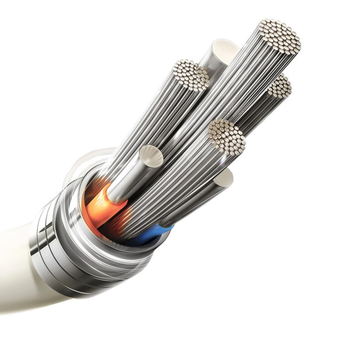 Joyroom S-A53 3A USB-A Cable - Lightning with Fluorescent Tip 2m - Beige