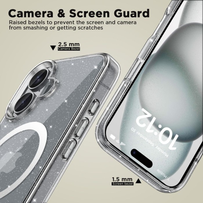 Tech-Protect FlexAir Hybrid MagSafe iPhone 16 Case - Clear