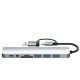 Tech-Protect HB06 HUB Adapter 8in1 TYPE-C + USB2.0 + USB3.0 + SD/TF + AV3.5 - gray