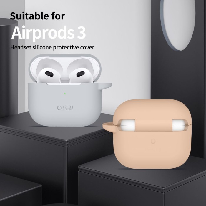 Tech-Protect Silicone Hook Case for Apple AirPods 3 - Purple