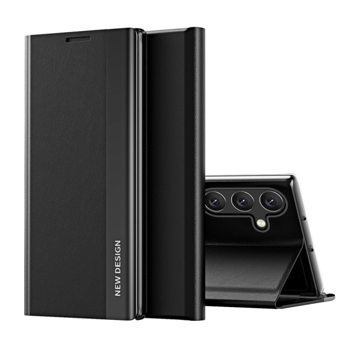 Sleep Case Pro for Samsung Galaxy S25 Edge with Flip and Stand - Black
