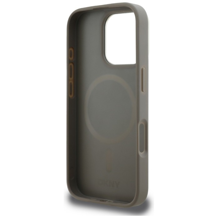 DKNY Checkered Pattern Magsafe iPhone 16 Pro Case - Beige