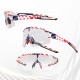 Rockbros Cycling Glasses Photochromic with UV Protection and Corrective Insert 14120008002 - USA Pattern - White