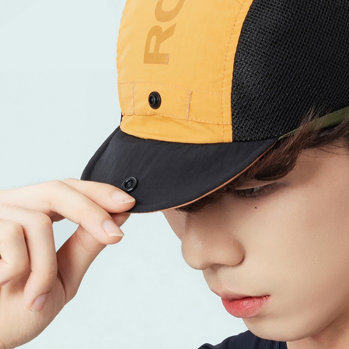 Rockbros Cycling Cap with Visor, Helmet Cover - Yellow