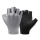 Rockbros Breathable Short Finger Cycling Gloves, Size: L - Gray