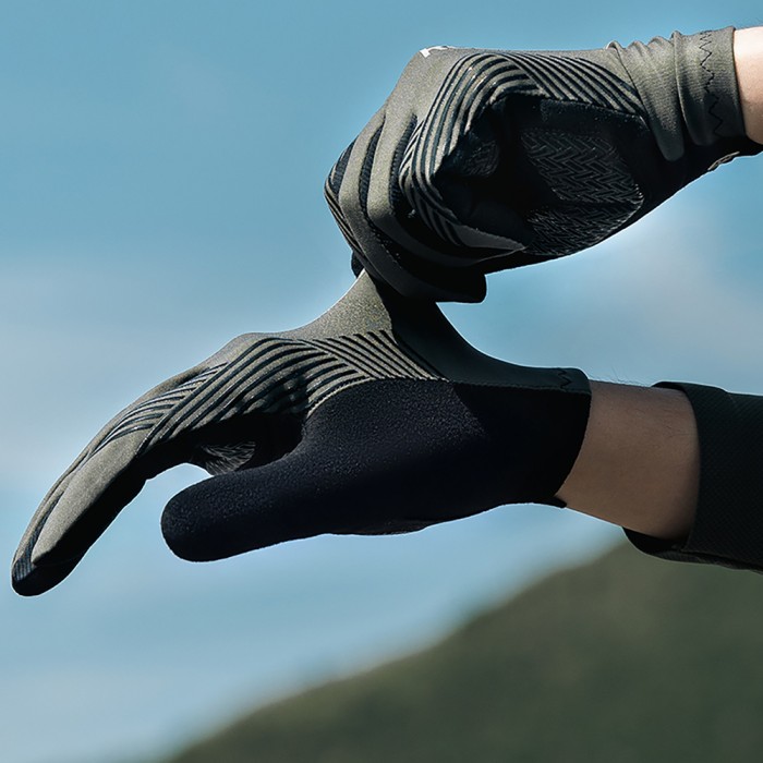 Rockbros cycling gloves spring/summer/autumn, full, size: M - green
